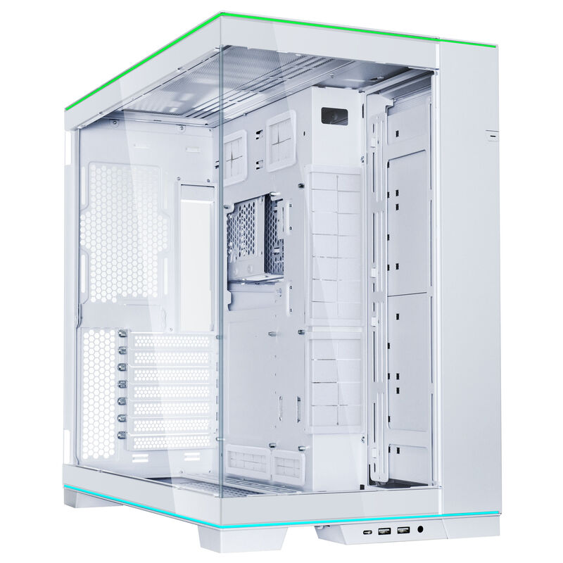 Lian Li O11 Dynamic EVO RGB kabinett bakside og tilkoblinger