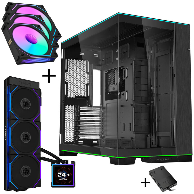 Lian Li O11 Dynamic EVO RGB kabinett forfra svart