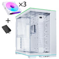 Lian Li O11 Dynamic EVO RGB kabinett midtårn hvit forfra
