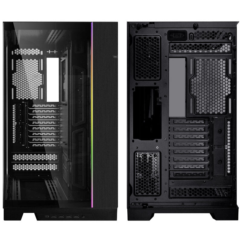 Lian Li O11 Dynamic EVO XL fulltårn kabinett E-ATX svart montert med komponenter