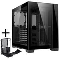 Lian Li O11 Dynamic Mini kabinett med PCIe 4.0 riserkort svart forfra