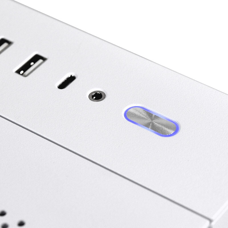 Lian Li O11 Dynamic Mini Snow Edition med lys bakgrunn