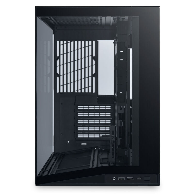 Nærbilde av Lian Li O11 Dynamic Mini V2 Total Flow kabinett SL INF Edition svart RGB-vifte