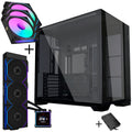 Lian Li O11 Vision Compact kabinett bundle HydroShift II AiO svart forfra