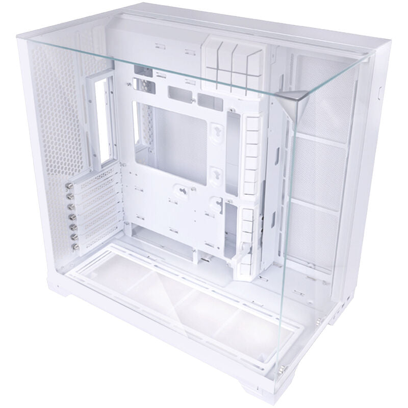 Lian Li O11 Vision Compact detalj av temperert glass