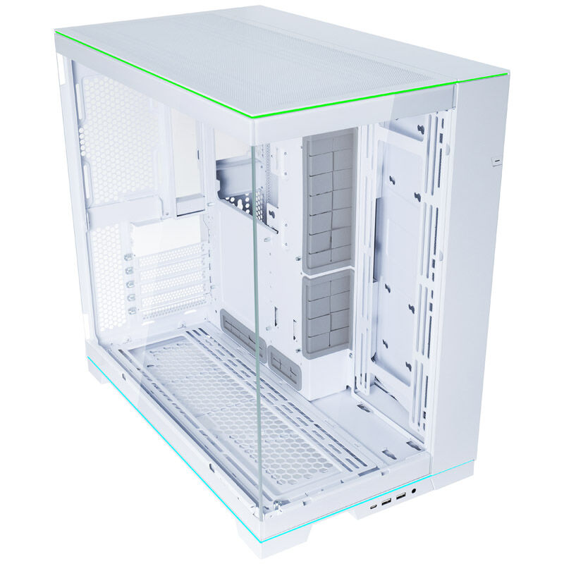 Lian Li O11D EVO RGB + TRYX PANORAMA ARGB AIO vannkjøling 360 mm hvit bakside