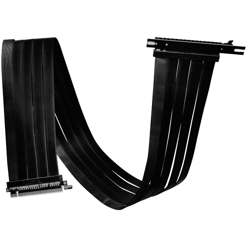 Lian Li PW-PCIV-4-90X PCIe 4.0 riserkabel 900 mm svart forfra