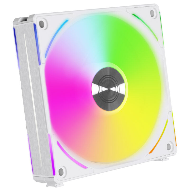 Lian Li UNI FAN AL120 V2 ARGB PWM vifte 3-pakk bakside hvit