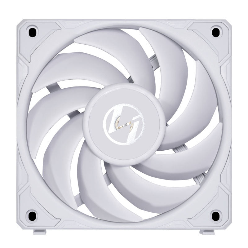 Detalj av Lian Li UNI FAN P28 120 mm vifte PWM 2600 RPM hvit
