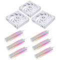 Lian Li UNI FAN P28 vifte 3-pakk 120 mm hvit ARGB forfra