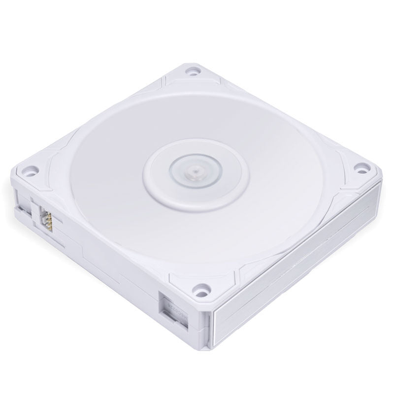 Lian Li UNI FAN P28 vifte 3-pakning 120 mm hvit PWM detalj av vifteblad