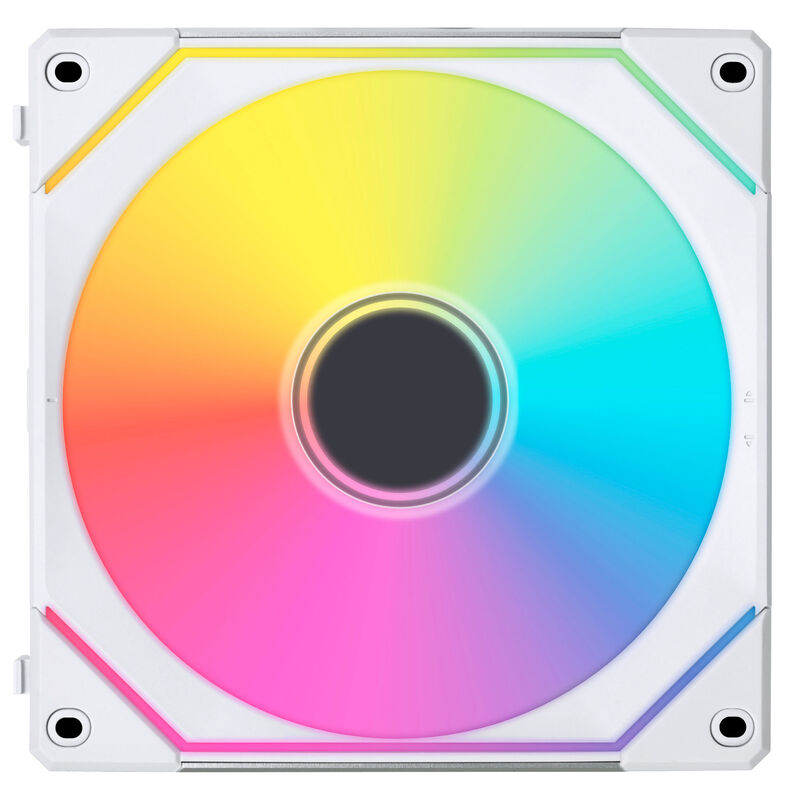Lian Li UNI FAN SL-INF 140 ARGB PWM vifte bakside hvit