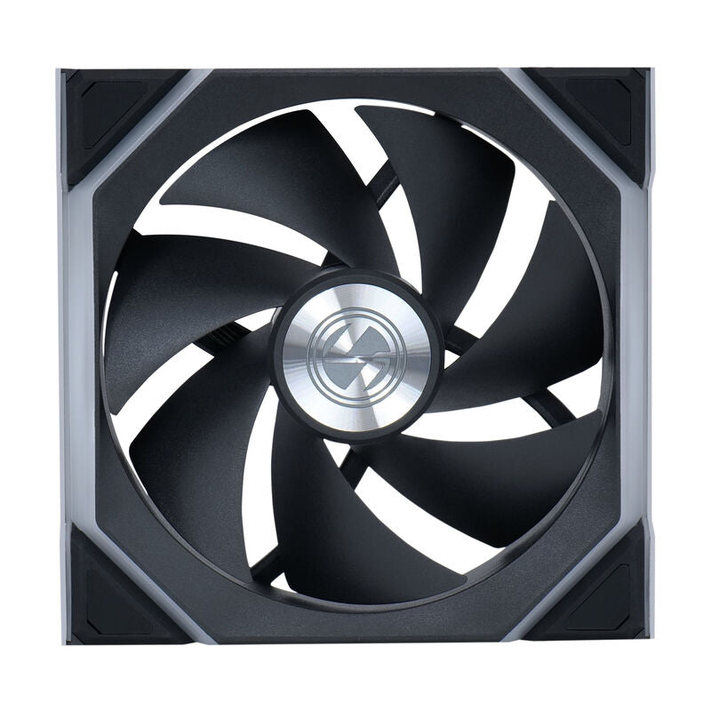 Lian Li UNI FAN SL Wireless ARGB PWM vifte 120 mm hvit montert i PC