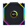 Lian Li UNI FAN SL Wireless LCD vifte 120 mm ARGB PWM hvit forfra