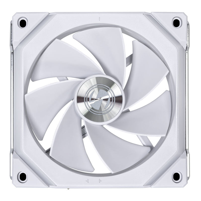 Lian Li UNI FAN SL120 V2 ARGB Reverse Blade PWM vifte 120 mm hvit bakside