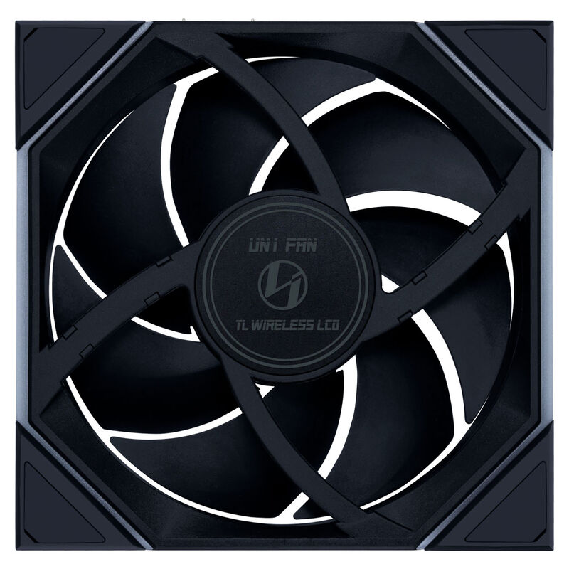 Detalj av Lian Li UNI FAN TL LCD Wireless vifte 140 mm ARGB lys