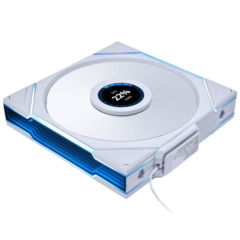 Montert Lian Li UNI FAN TL LCD Wireless vifte 140 mm i PC-kabinett