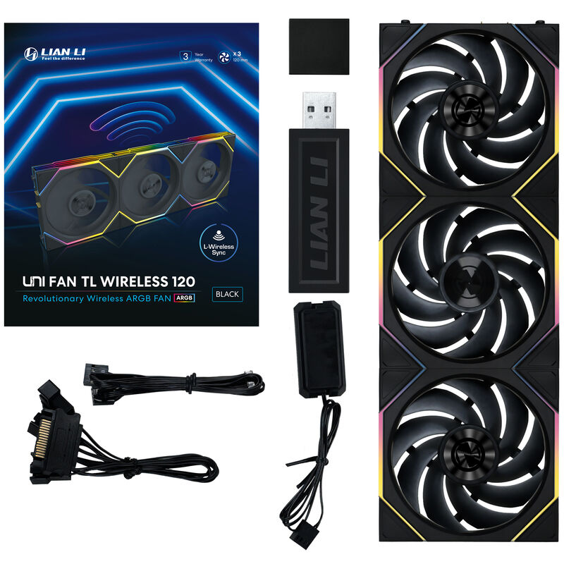 Lian Li UNI FAN TL Wireless 120 mm ARGB vifte kontrollpanel