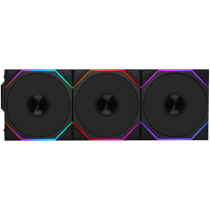 Lian Li UNI FAN TL Wireless Reverse ARGB vifte 3-pakk 120 mm svart bakside