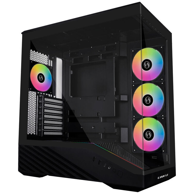 Lian Li Vector V100 kabinett midtårn ATX RGB herdet glass svart forfra