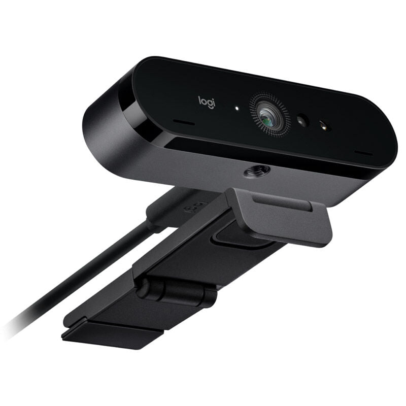 Logitech Brio Ultra HD webkamera 4K HDR svart montert