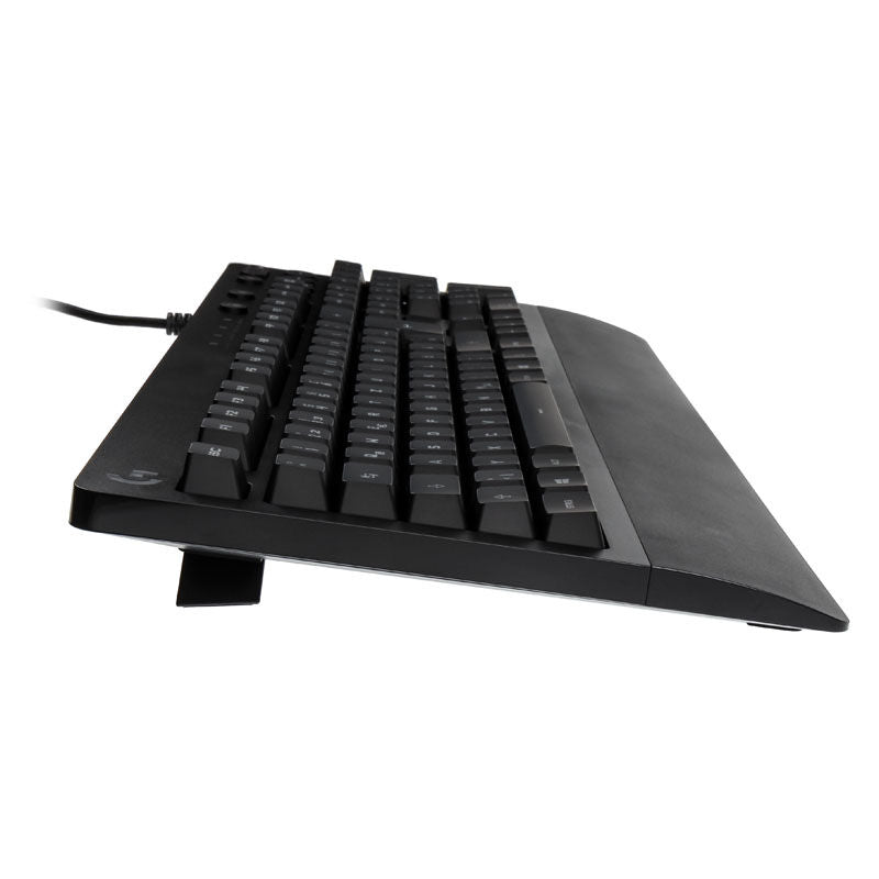 Logitech G213 Prodigy gamingtastatur RGB svart detalj av taster