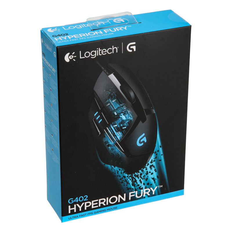 Visning av Logitech G402 Hyperion Fury gamingmus sideprofil