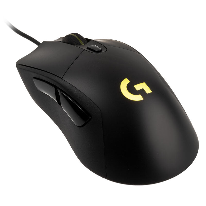 Logitech G403 Hero gamingmus kablet 16K DPI RGB svart forfra