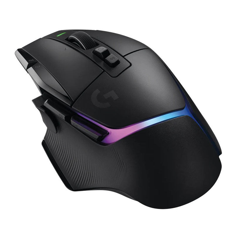 Logitech G502 X PLUS trådløs gamingmus 25K DPI RGB hvit oversikt