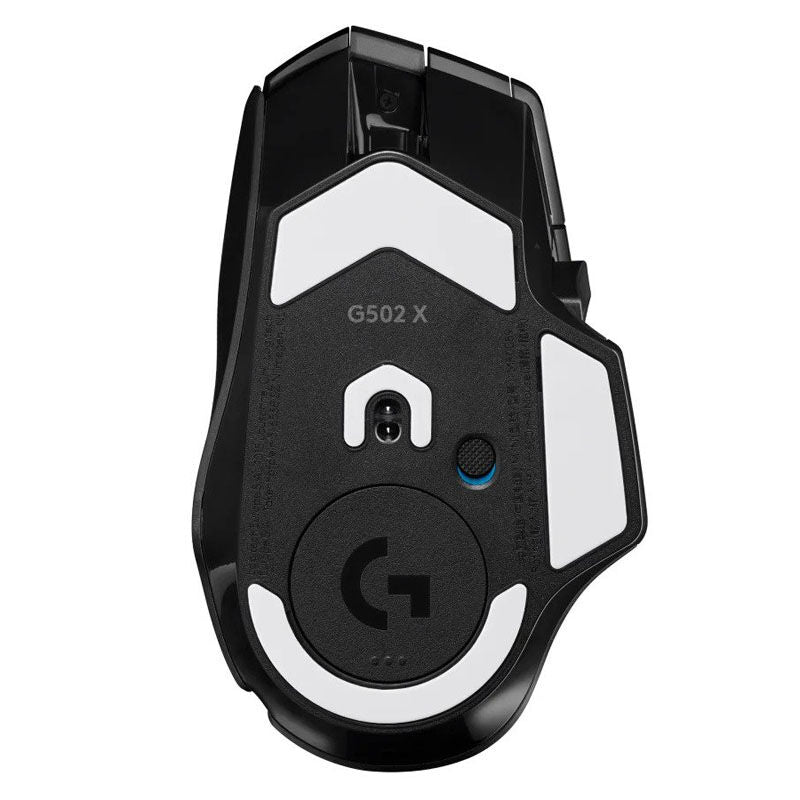 Logitech G502 X PLUS trådløs gamingmus 25K DPI RGB hvit fra siden