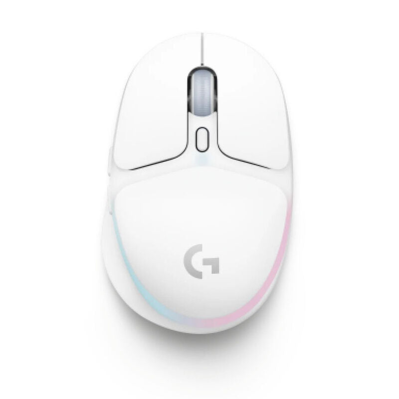 Nærbilde av Logitech G705 Lightspeed trådløs gamingmus 8200 DPI hvit