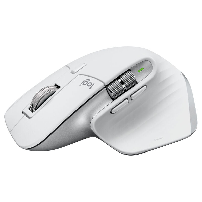 Detaljbilde av Logitech MX Master 3S trådløs mus Logi Bolt Bluetooth lysegrå