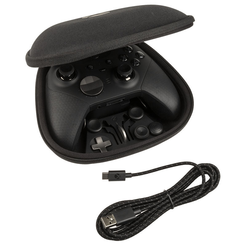 Gummierte grep på Microsoft Xbox One Elite Series 2 trådløs kontroller svart