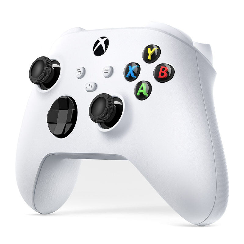 Nærbilde av Microsoft Xbox trådløs kontroller for Xbox/PC svart knapper