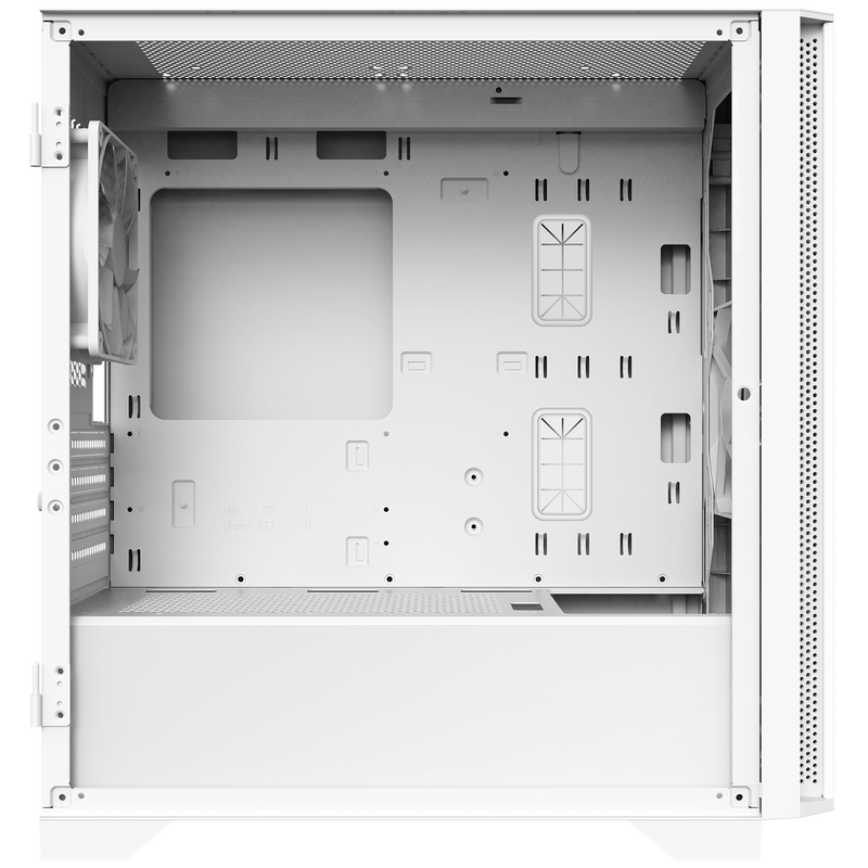 Montech AIR 100 LITE kabinett midtårn Micro-ATX herdet glass svart bakside