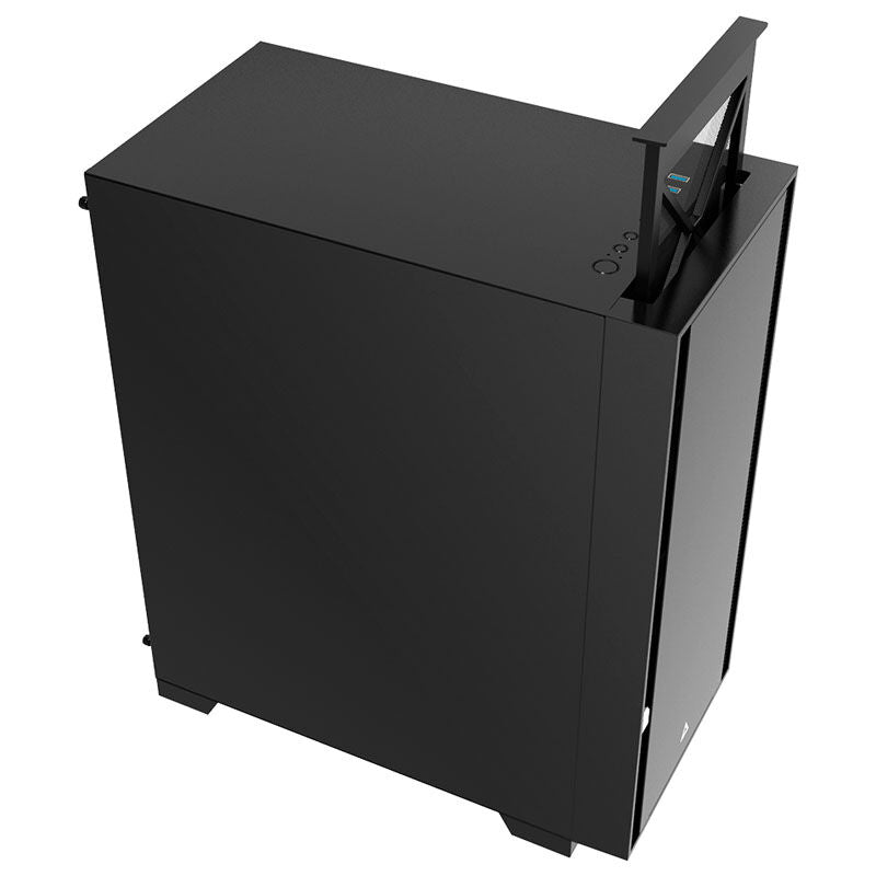 Montech AIR 1000 Silent kabinett nærbilde av frontpanel