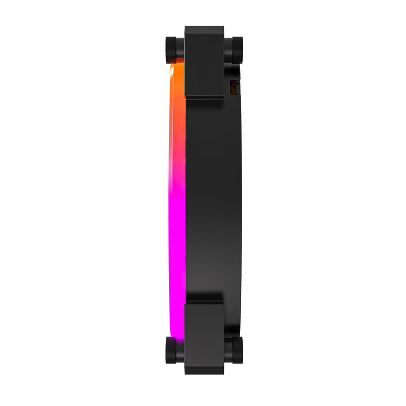 Montech AX120 PWM ARGB vifte 120 mm 3-pack svart detalj av rotorblader
