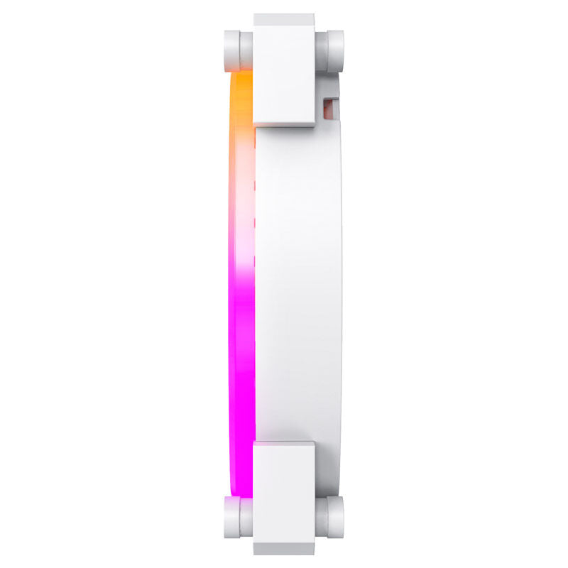 Nærbilde av Montech AX140 PWM ARGB vifte 140 mm svart RGB-belysning