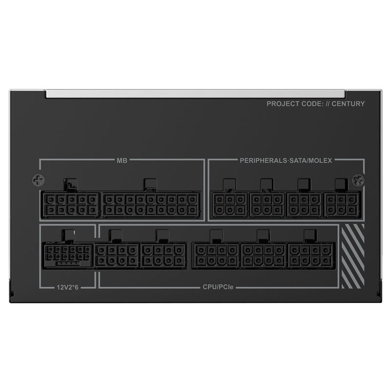 Montech Century II strømforsyning montert i PC