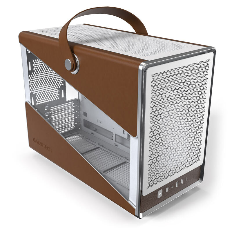 Montech HERITAGE kabinett midtårn Micro-ATX hvit forfra