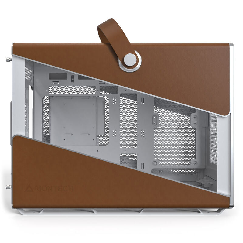 Detalj av Montech HERITAGE kabinett midtårn Micro-ATX hvit