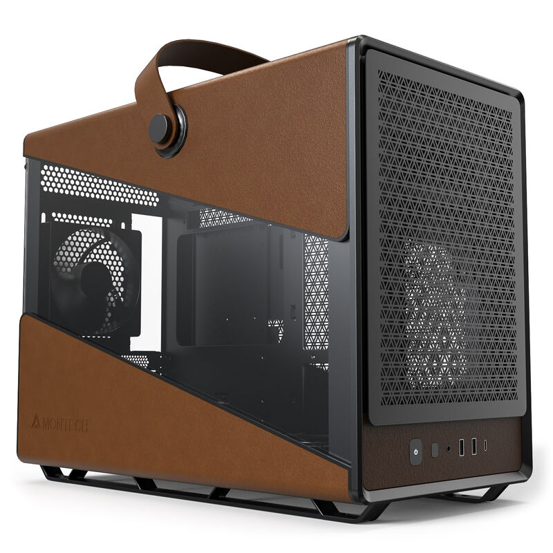 Montech HERITAGE PRO kabinett midtårn Micro-ATX hvit bakside