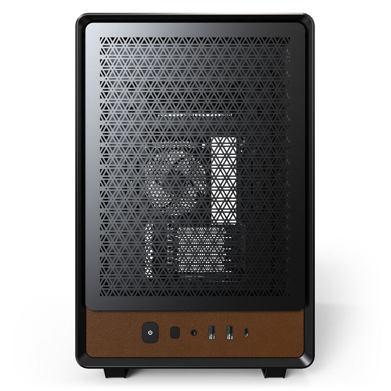 Montech HERITAGE PRO kabinett midtårn Micro-ATX hvit nærbilde av ventilasjon