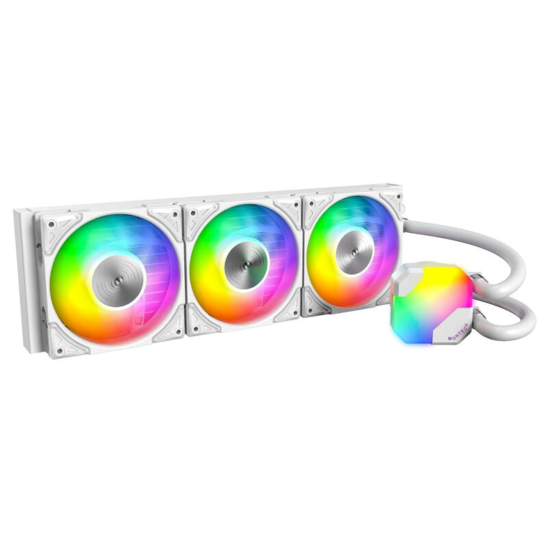 Montech Hyper Flow ARGB AIO vannkjøling 360 mm hvit forfra
