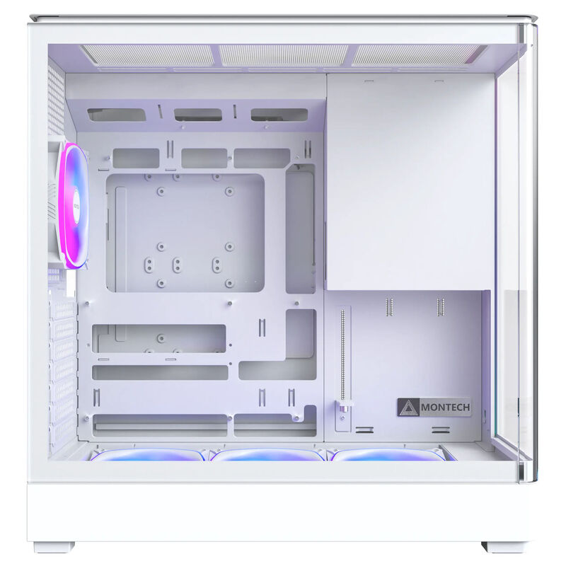 Montech KING 45 PRO kabinett midtårn ATX herdet glass RGB svart bakside