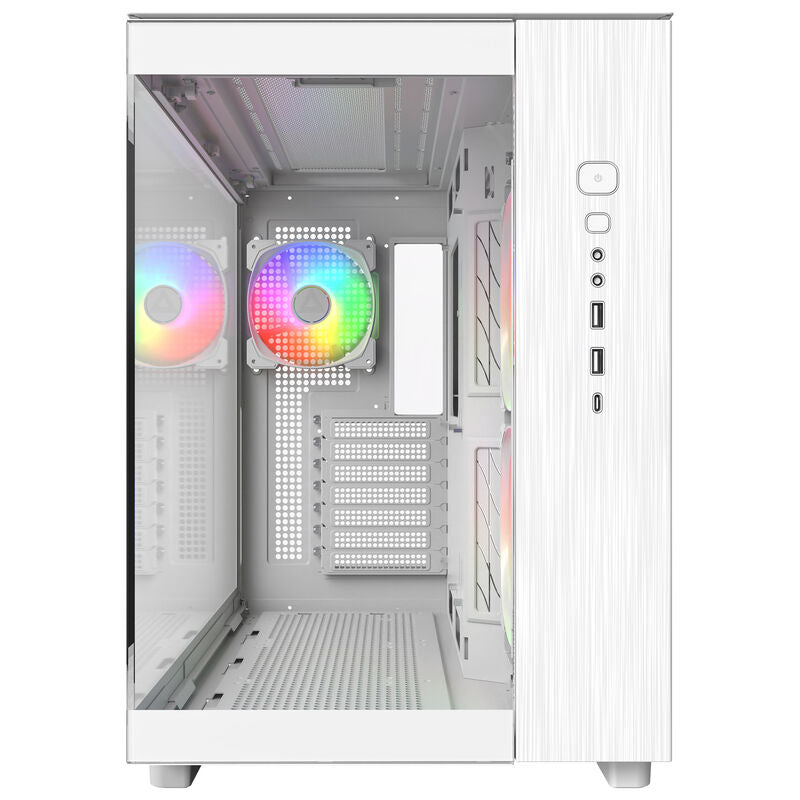 Montech KING 65 PRO kabinett midtårn ATX ARGB hvit bakside