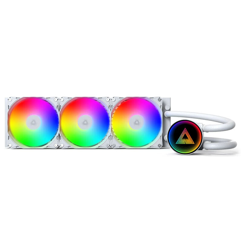 Detalj av Montech LightFlow ARGB 360 AIO vannkjøling pumpe