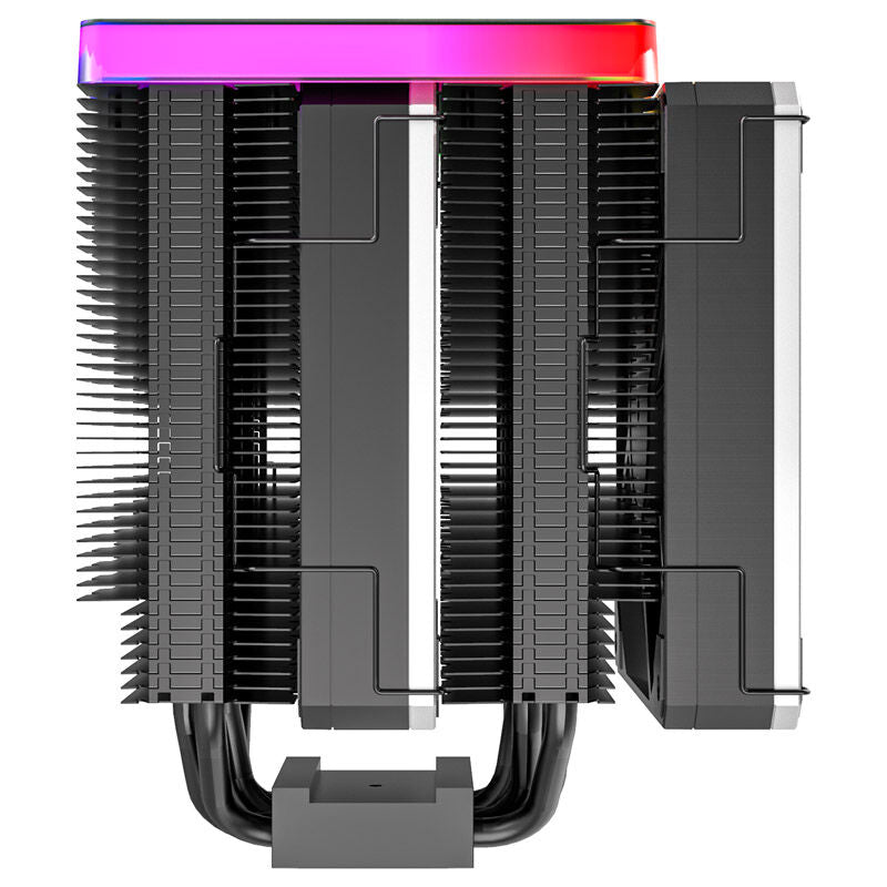 Montech Metal DT24 Premium CPU-kjøler ARGB nærbilde av vifte