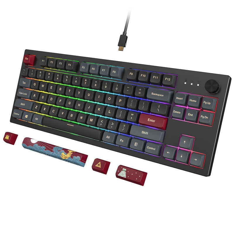 Montech MKey TKL Darkness gamingtastatur bakside