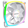 Montech RX140 PWM ARGB Reverse vifte 140 mm hvit forfra